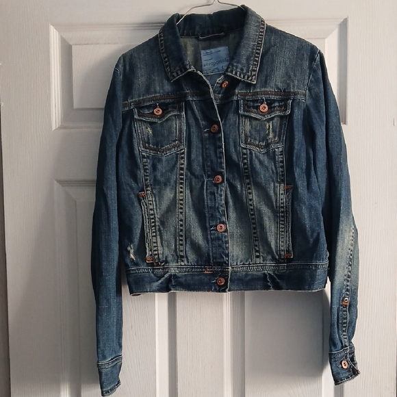 Aeropostale Jackets & Blazers - Aeropostale Blue Washed Denim Jacket